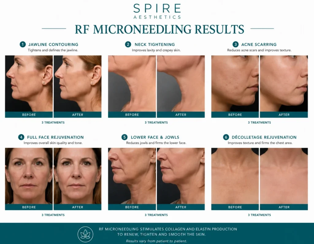 RF Microneedling Skin tightening Stowmarket results