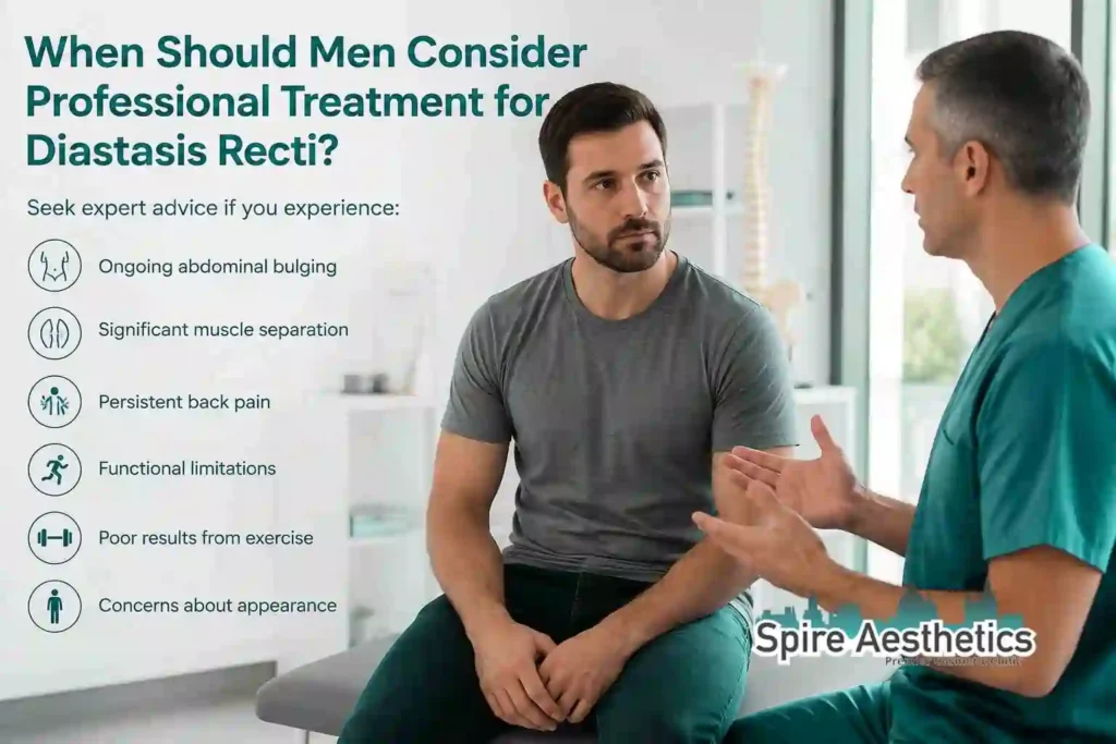 When Should Men Consider Professional Treatment for Diastasis Recti Stowmarket?