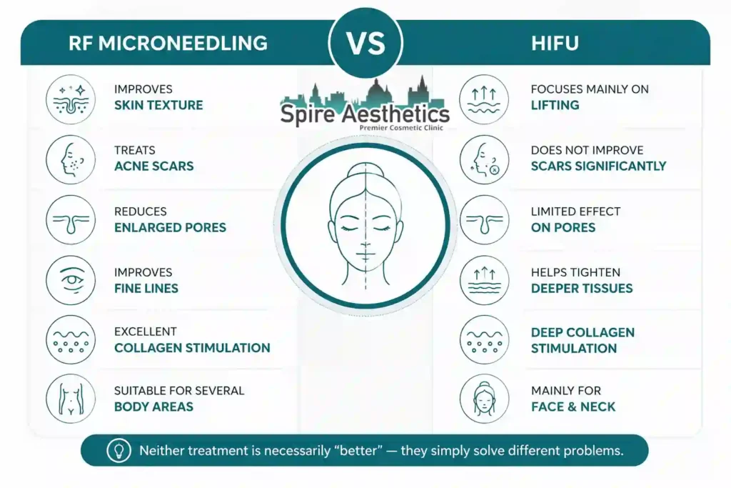RF Microneedling vs HIFU: Which Treatment Gives Better Results Stowmarket?